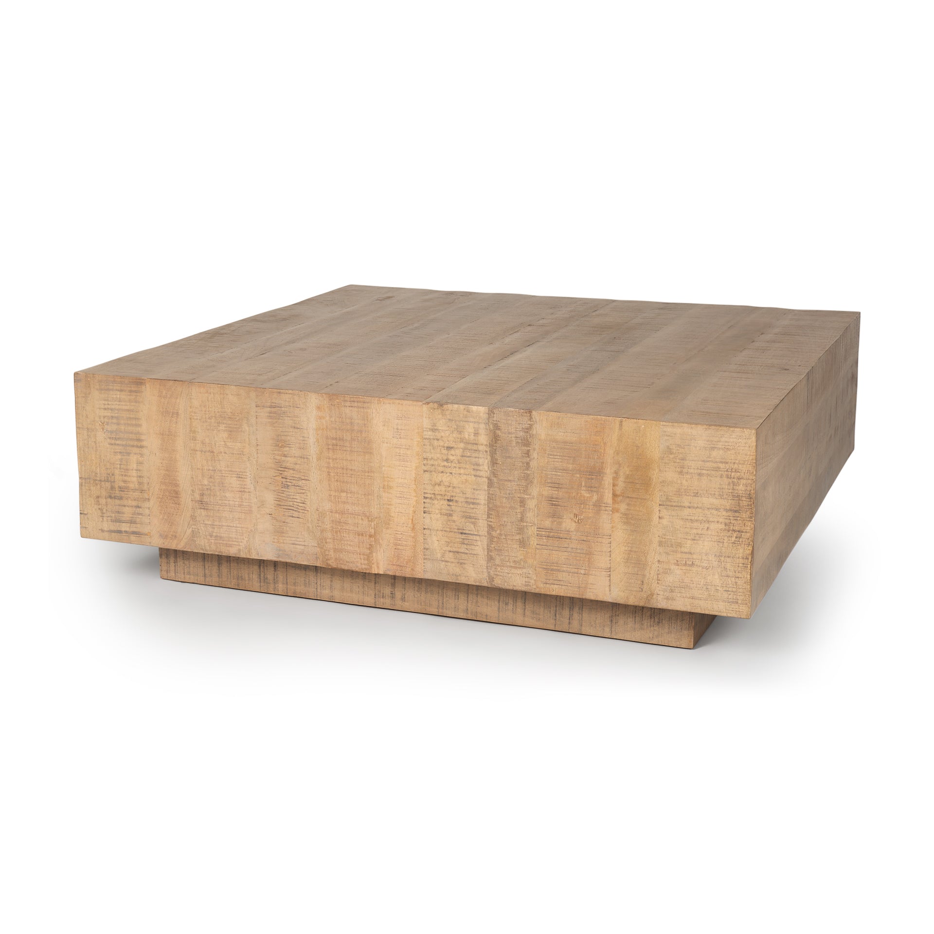 Hutton Square Coffee Table 4 - c - FURNITURE - coffee table - square Mercana Light Brown Wood