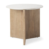 Emmie Accent Table 5 - a - FURNITURE - accent table - wood Mercana Light Brown Marble