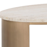 Rasha End Table - Oval 5 - a- FURNITURE - accent table - wood Sunpan