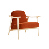 Gus* Modern Baltic Chair FURNITURE - lounge chair Gus Velvet Russet Natural Ash