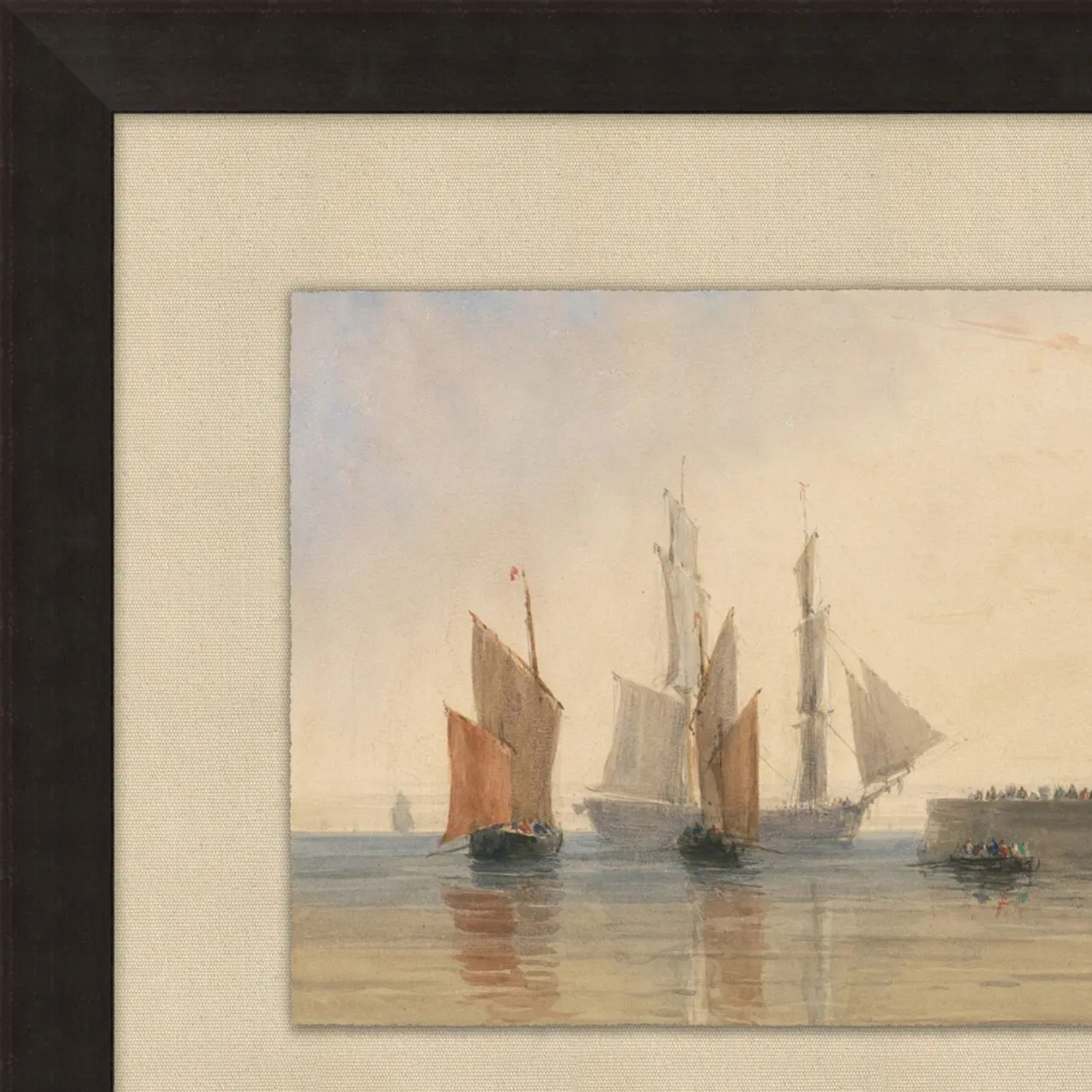"Boats at Dawn" Framed Art Print ARTWORK - framed art Wendover Art Group