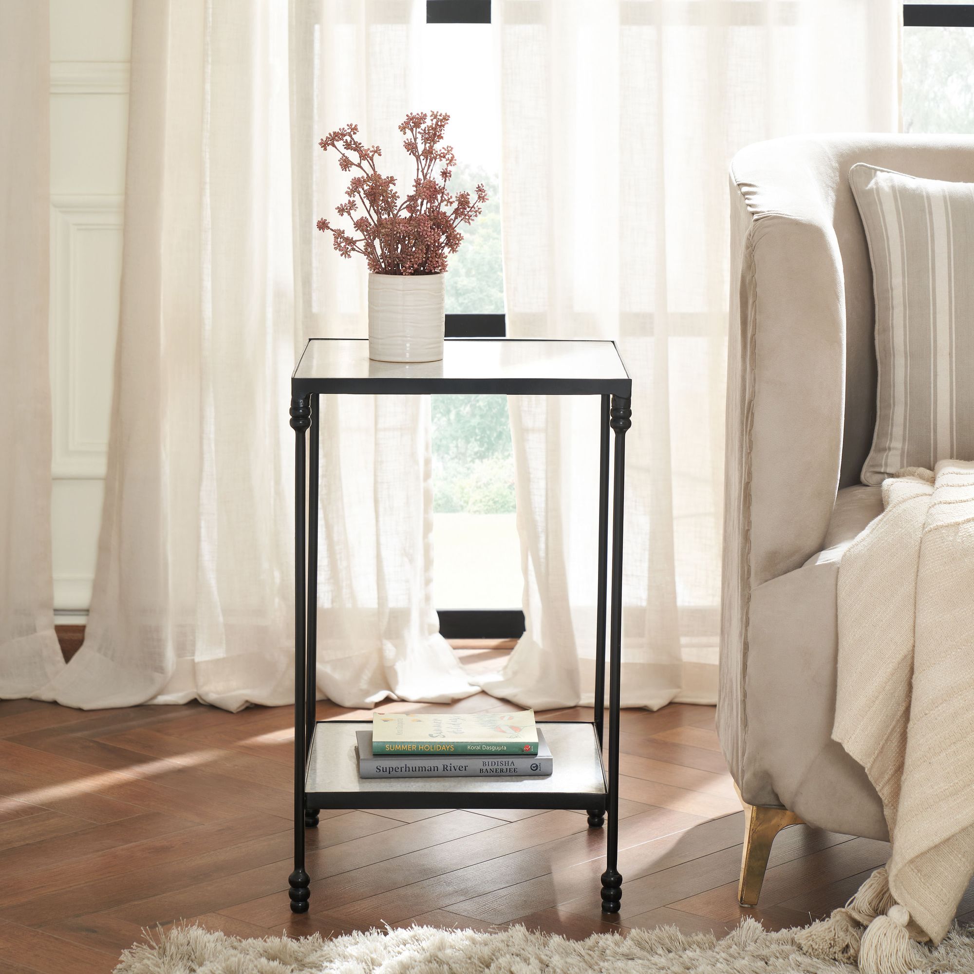 Gemma Side Table FURNITURE - side table Renwil