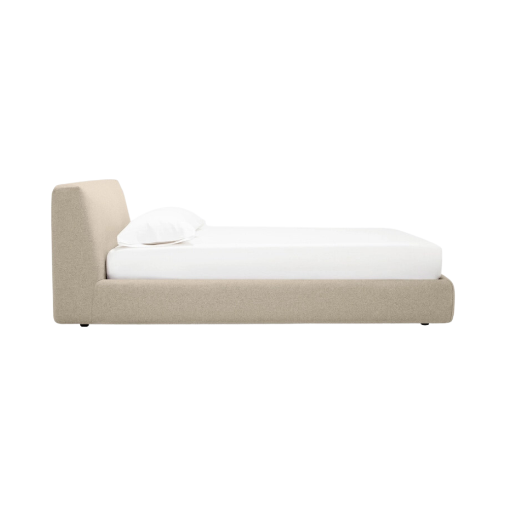 Cello Queen Storage Bed - Lana Sand 13 - FURNITURE - bed EQ3
