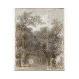 "A Shaded Avenue" Canvas Custom Framed Art Print C696 Wood Frame ARTWORK - framed print Celadon Art
