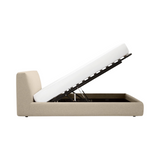 Cello Queen Storage Bed - Lana Sand 13 - FURNITURE - bed EQ3
