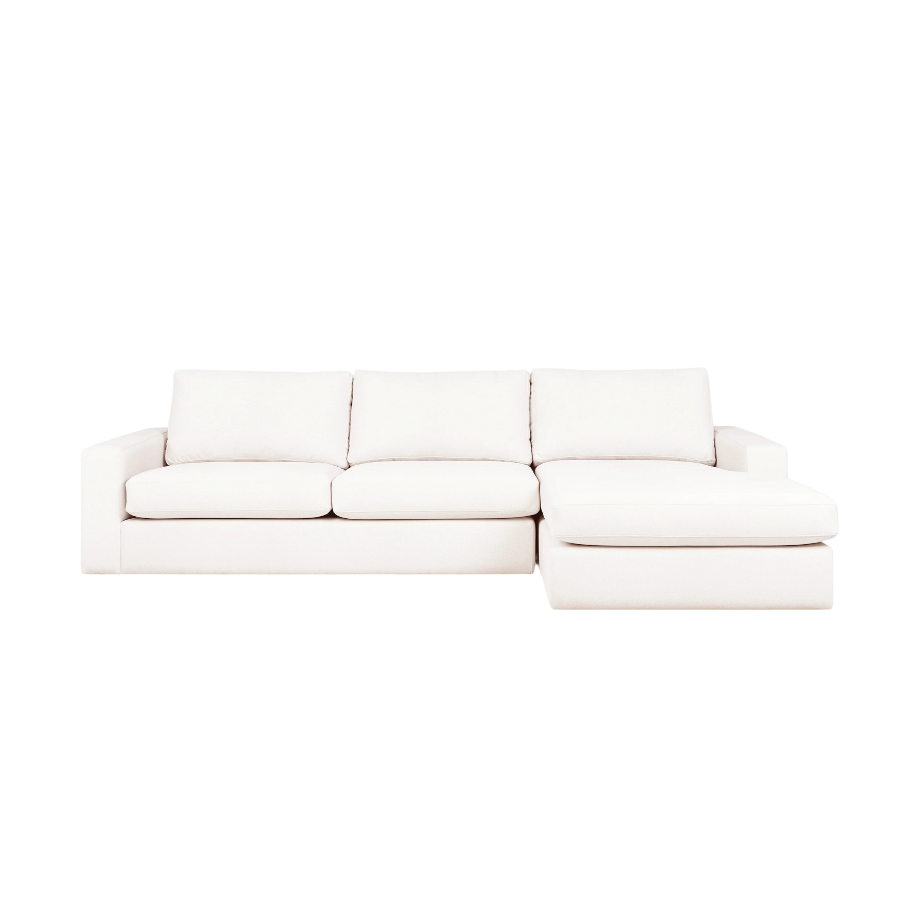 Gus* Modern Ashdale Sectional Sectionals Gus Merino Cream Right