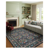 Rifle Paper Co. x Loloi Courtyard Seville Charcoal Rug 3-patterned rugs Loloi