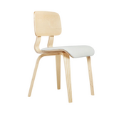 Gus* Modern Cardinal Dining Chair - Set of 2 10 - c - FURNITURE - chair Gus Blonde Ash Moto White Leather