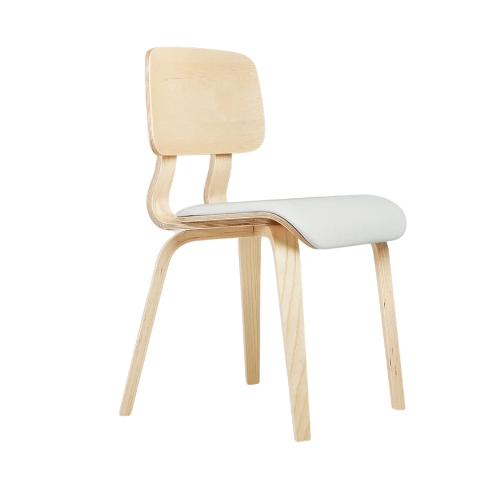 Gus* Modern Cardinal Dining Chair - Set of 2 10 - c - FURNITURE - chair Gus Blonde Ash Moto White Leather