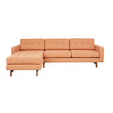 Gus* Modern Jane 2 Bi-Sectional 2 - FURNITURE - sectional Gus Caledon Sedona Walnut