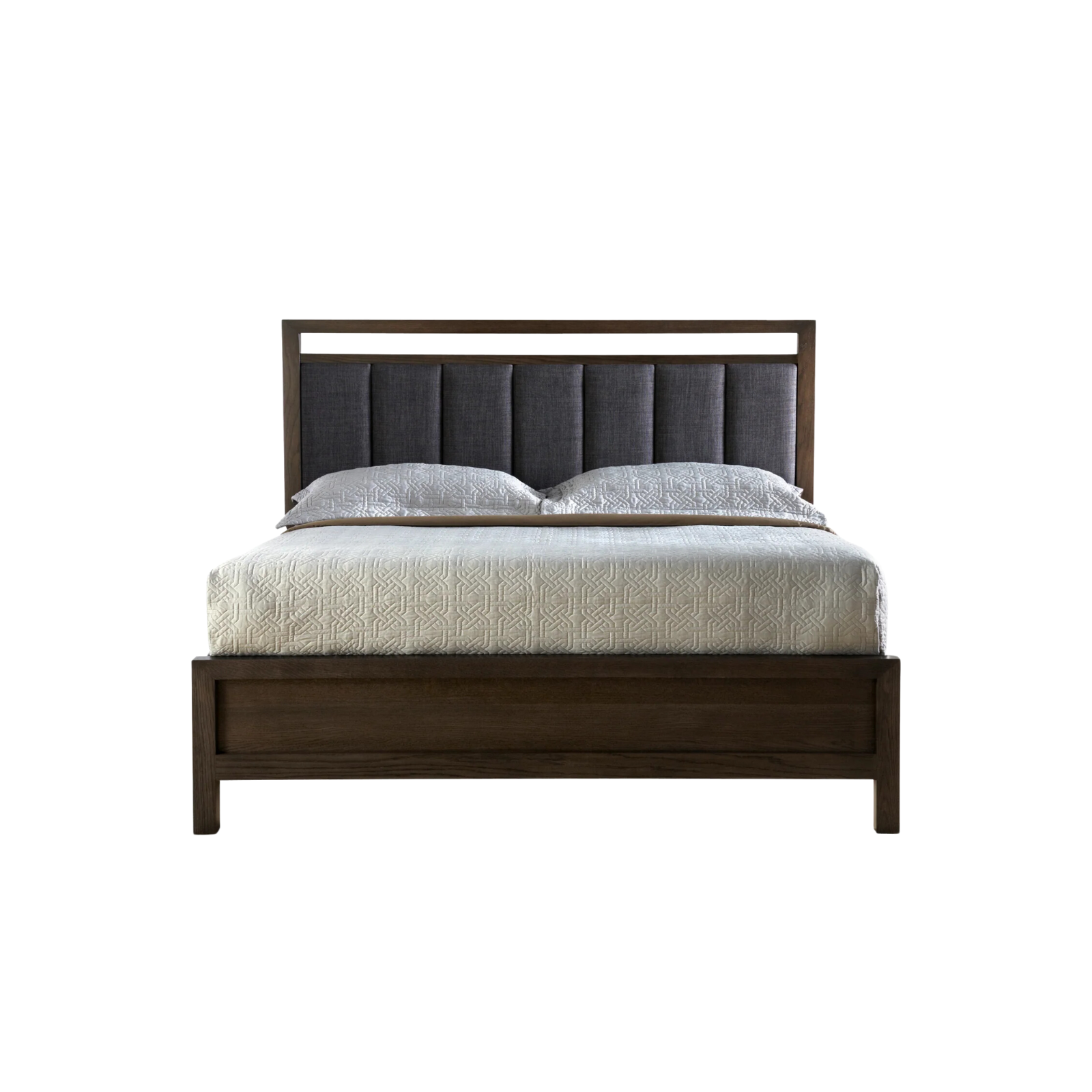 FLOOR MODEL - Folke Upholstered Bed - Sand / Nubia White - Queen FURNITURE - floor model West Bros Furniture