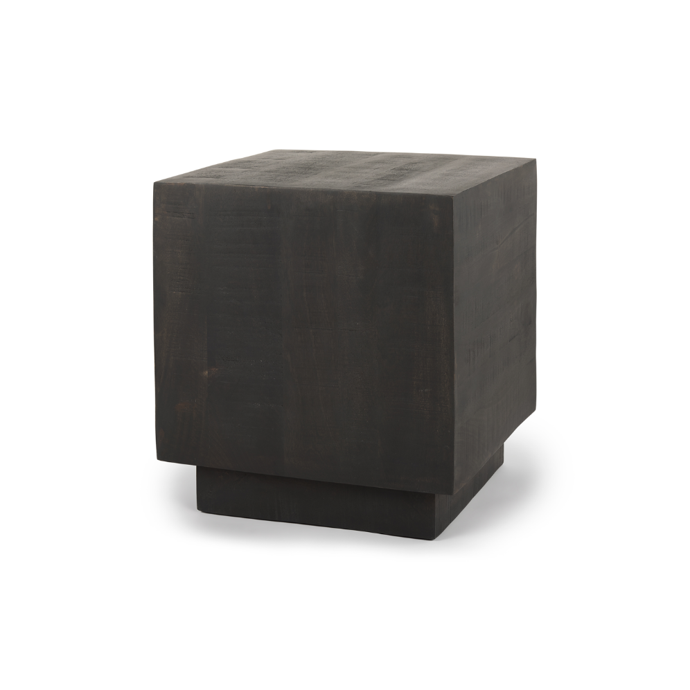 Hutton Side Table 5 - a - FURNITURE - accent table - wood Mercana Dark Brown Wood