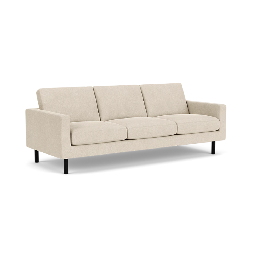 EQ3 Joan 87" Sofa - Custom Upholstery Grade 50 1 - FURNITURE - sofa EQ3 Black Ash Coda Beach