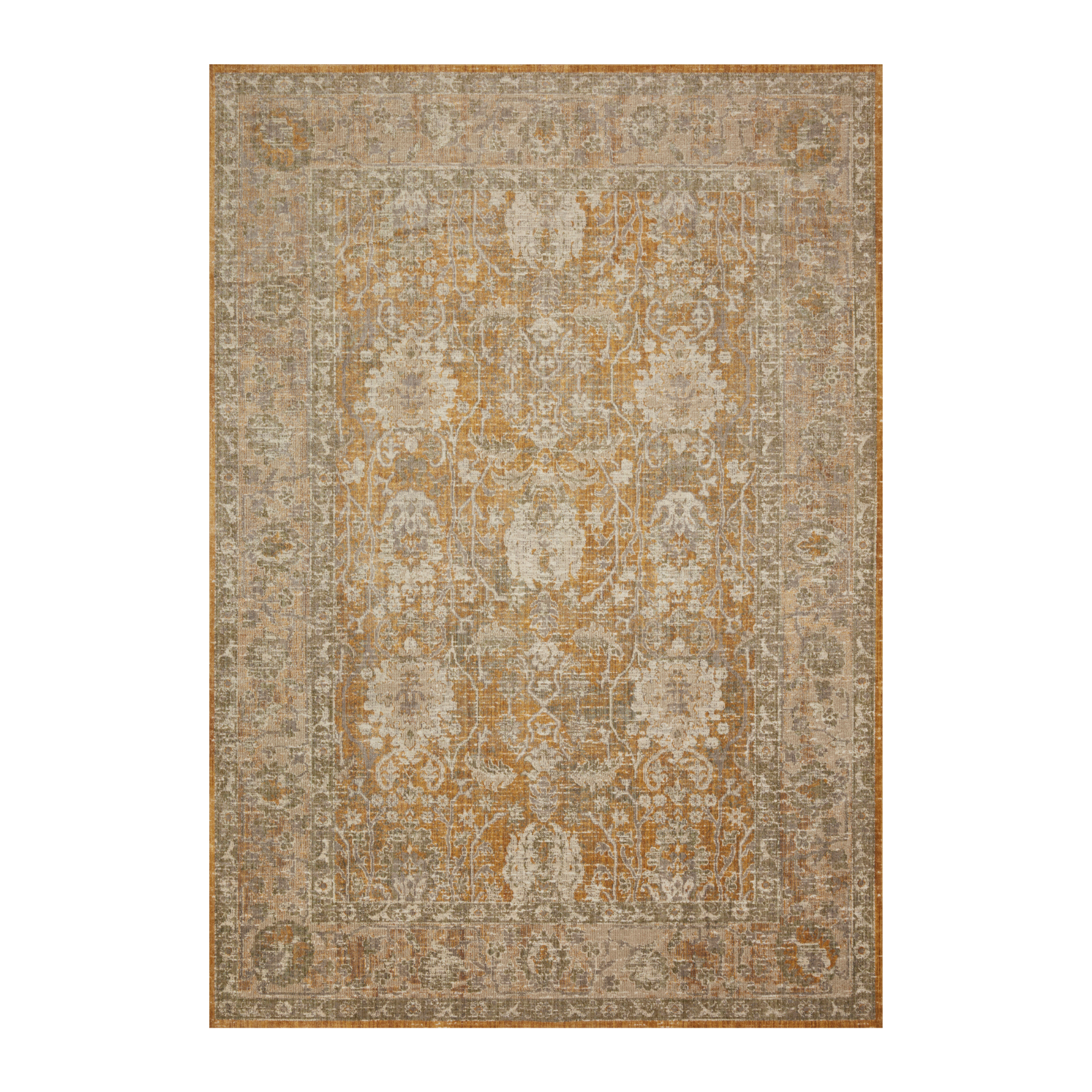 Chris Loves Julia x Loloi Rosemarie Gold / Sand Rug RUGS - patterned Loloi