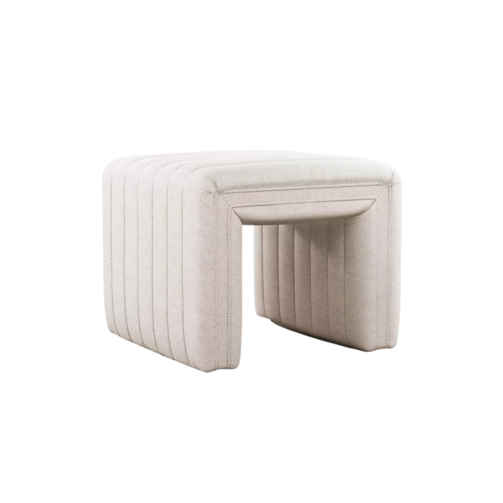 IN STORE - Augustus Ottoman - Dover Crescent FURNITURE - in store Four Hands