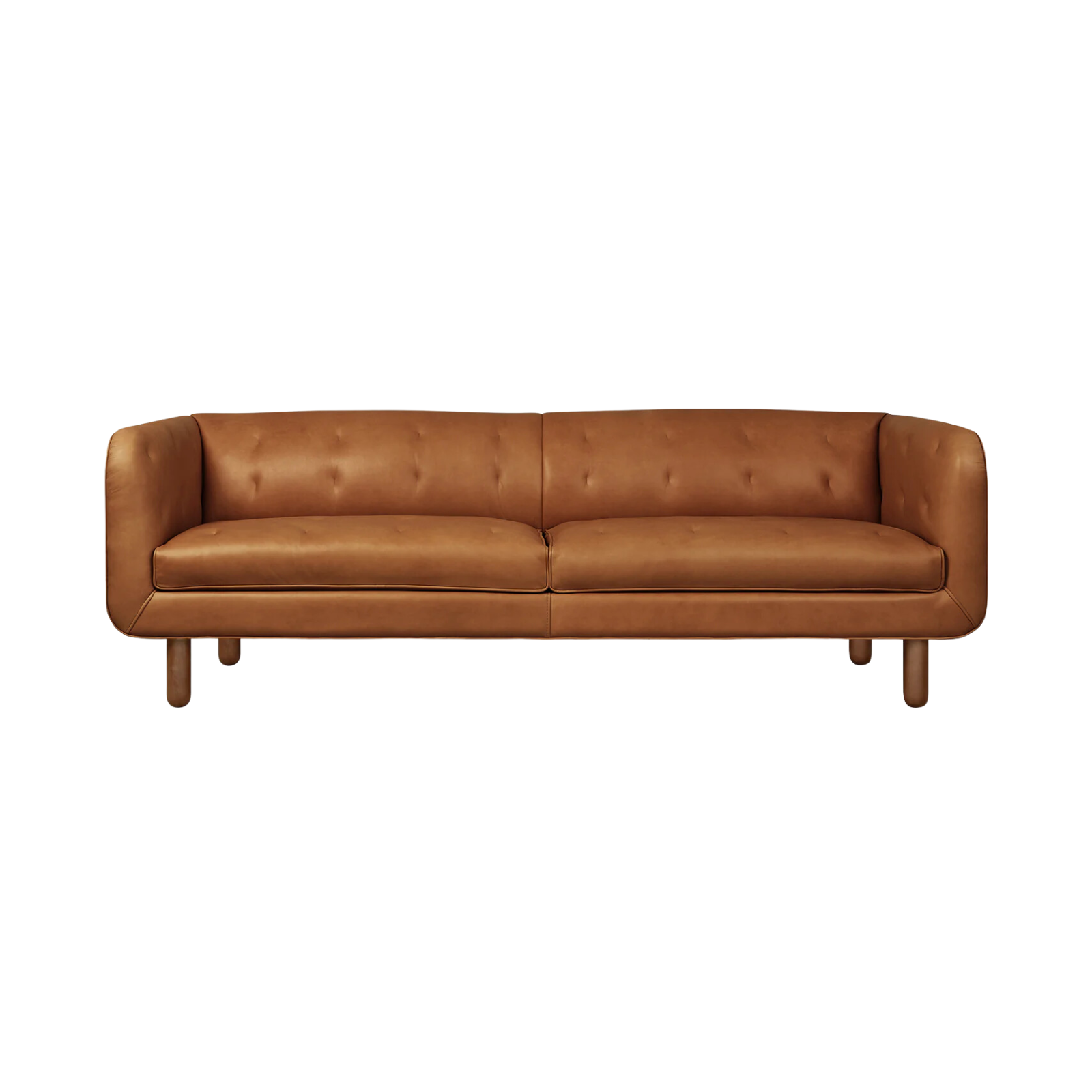 Gus* Beaconsfield 86" Sofa 1 - FURNITURE - sofa Gus Saddle Brown Leather