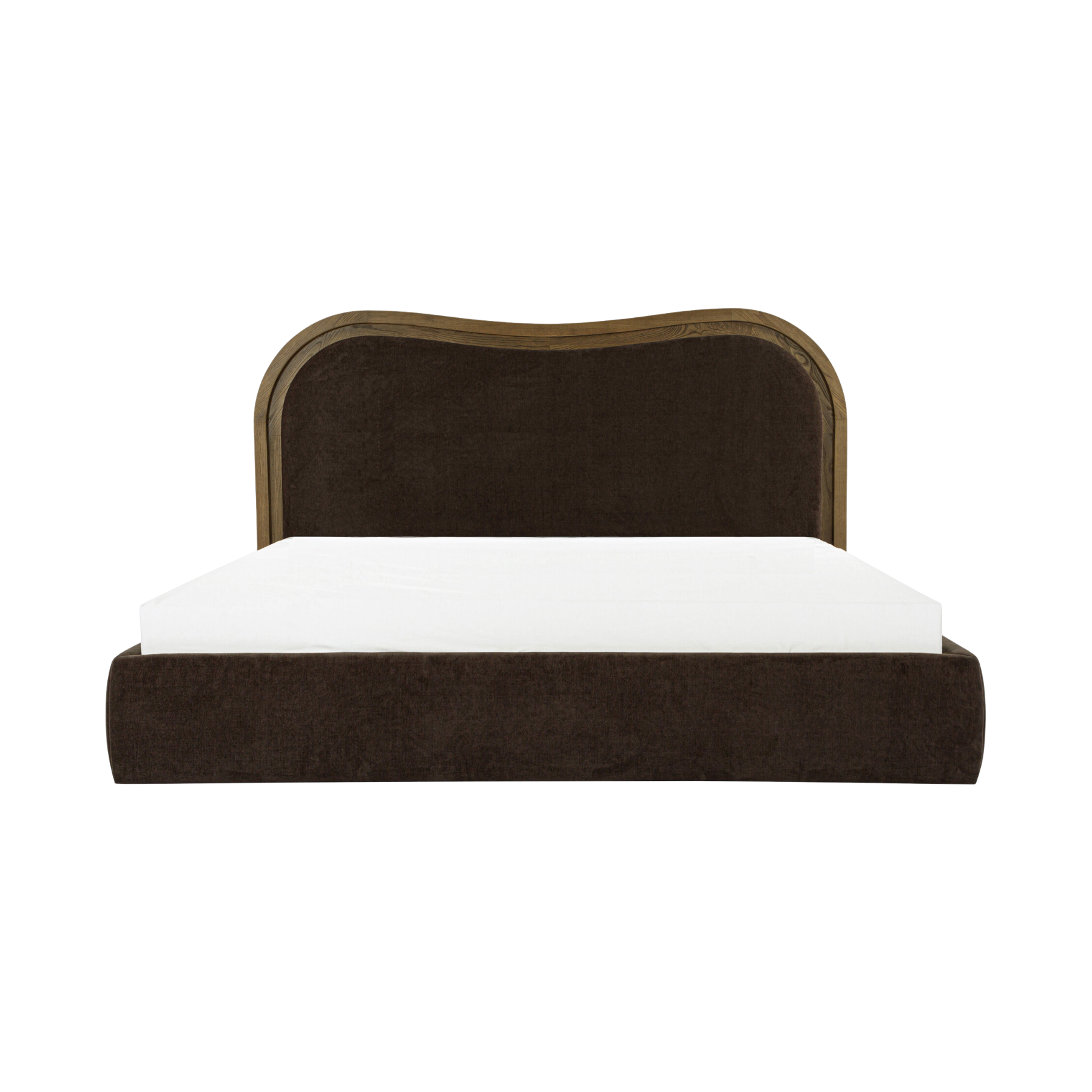 Viella Bed Beds Moe's Furniture Warm Brown Queen