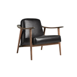 Gus* Modern Baltic Chair FURNITURE - lounge chair Gus Black Saddle Leather Walnut