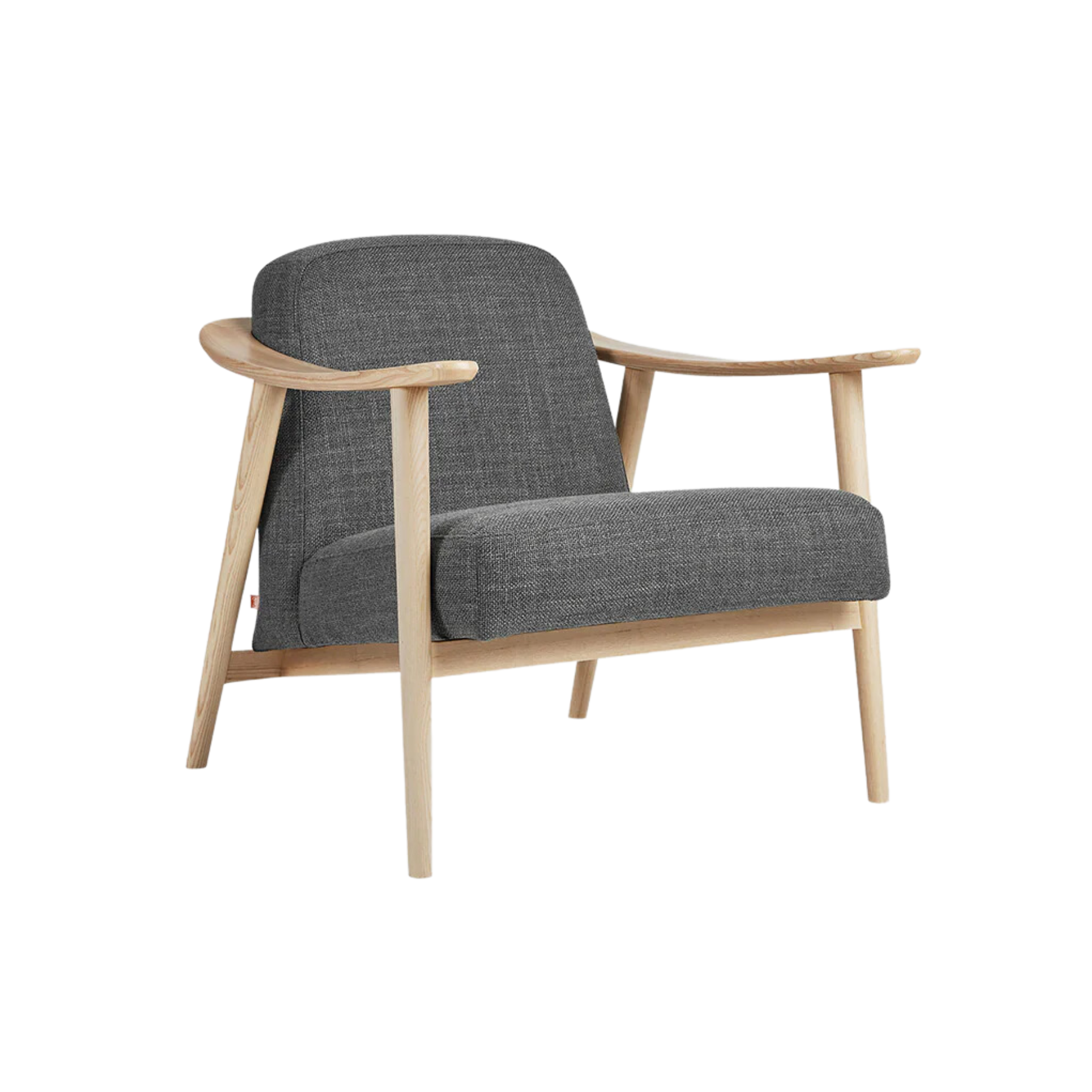 Gus* Modern Baltic Chair FURNITURE - lounge chair Gus Andorra Pewter Natural Ash