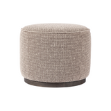 Samson Round Ottoman Ottomans Four Hands Barrow Taupe