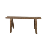 Alic Vintage Elm Wood Bench - Natural 0-VINTAGE-bench Hauer Market