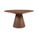 Ortega Dining Table 9 - a - FURNITURE - Dining Table - round Moe's Furniture Walnut