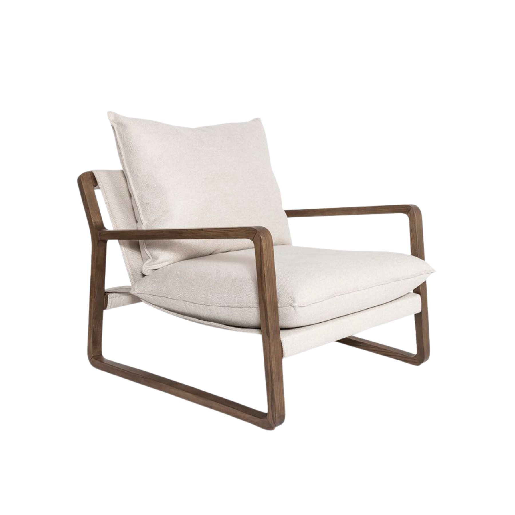 Sully Sling Chair Accent Chairs Style in Form Cream