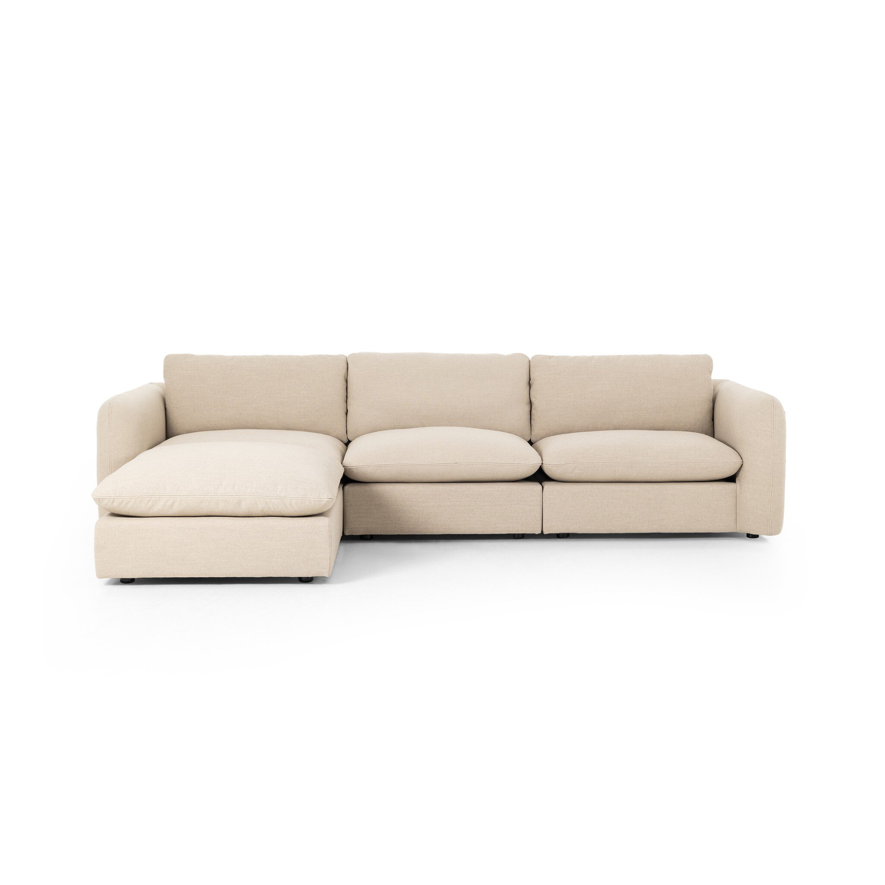 Imogen 3-Piece Sectional Sectionals Four Hands Antwerp Taupe