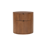 Niko Two Drawer Nightstand - Dark Oak 14 - FURNITURE - nightstand Moe's Furniture
