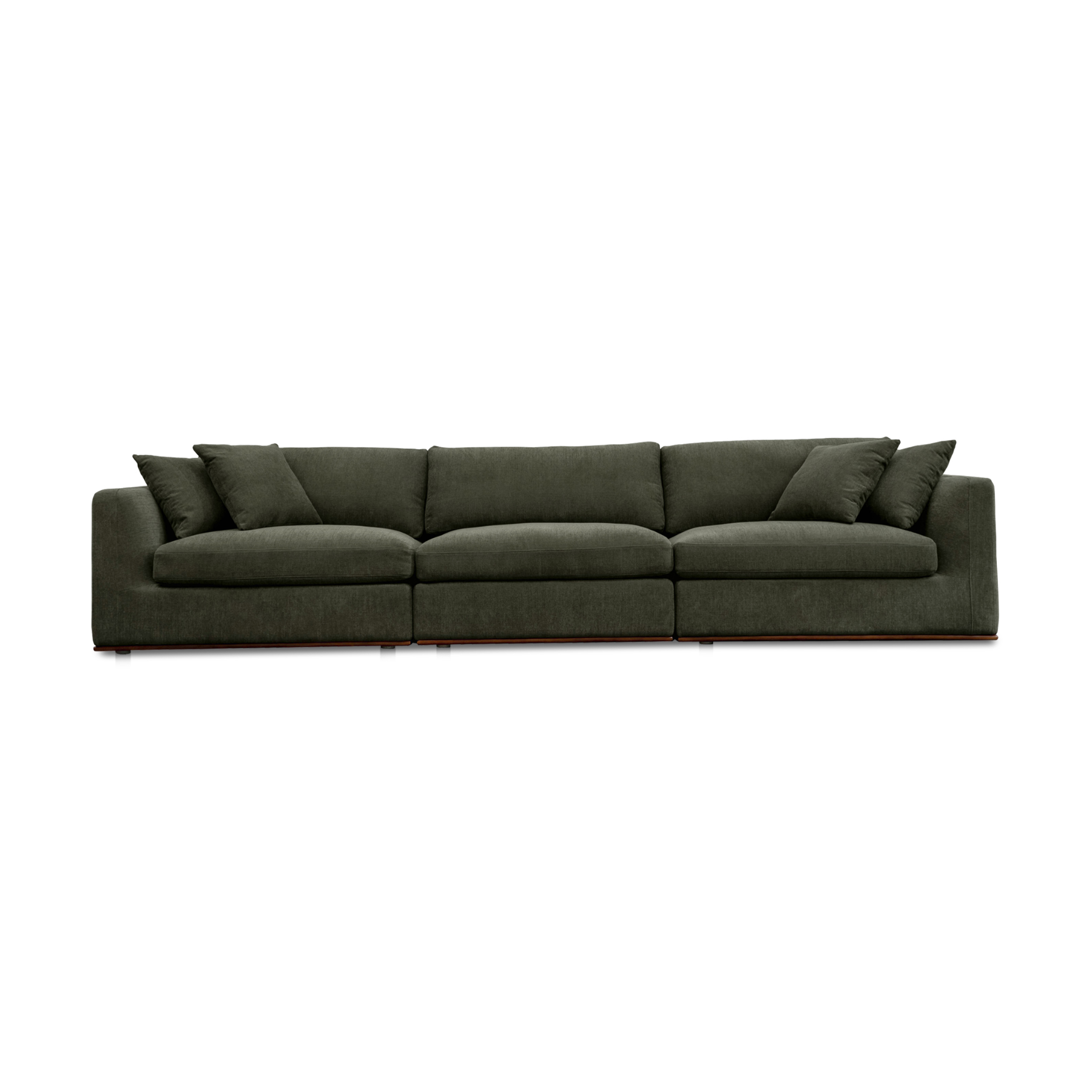 Reina 136" Modular Sofa Sofas Moe's Furniture Deep Green