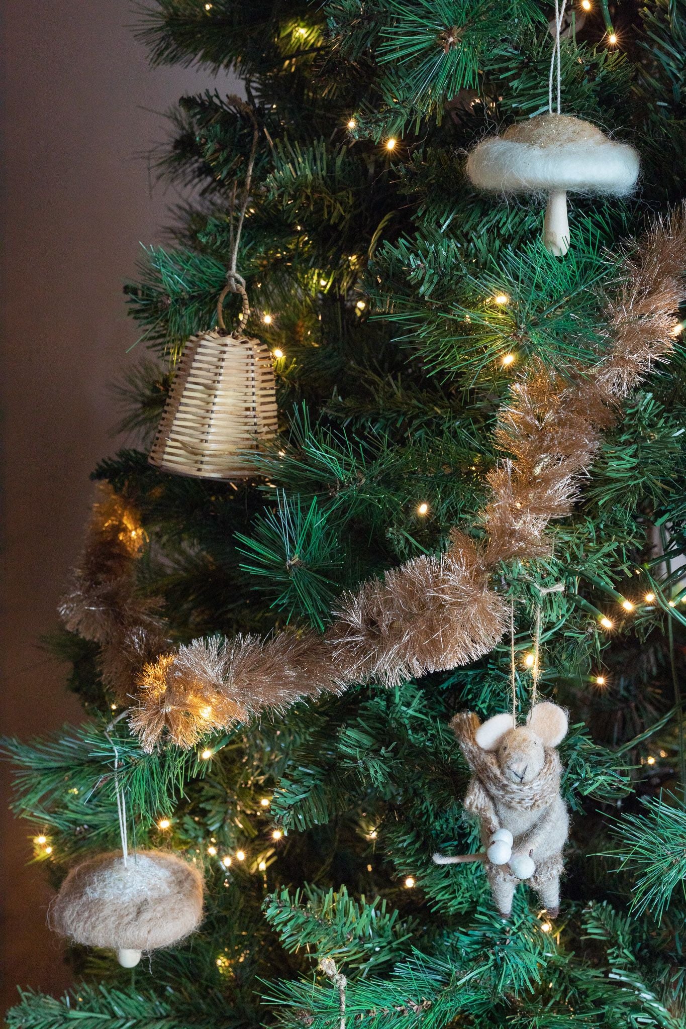 Tinsel Garland CHRISTMAS 2023 Creative Co-op (DYA)