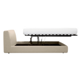 Cello Queen Storage Bed - Lana Sand 13 - FURNITURE - bed EQ3