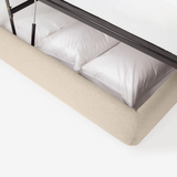 Cello Queen Storage Bed - Lana Sand 13 - FURNITURE - bed EQ3