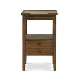 Eamon 2 Drawer Side Table 4 - a - FURNITURE - accent table - wood Bramble
