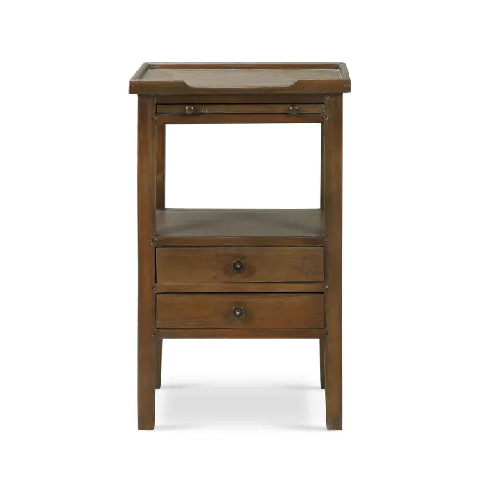 Eamon 2 Drawer Side Table 4 - a - FURNITURE - accent table - wood Bramble