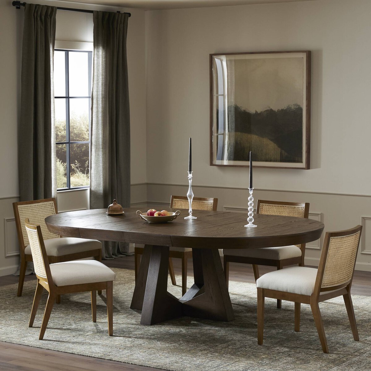 Zelda Round Extension Dining Table FURNITURE - dining tables Four Hands