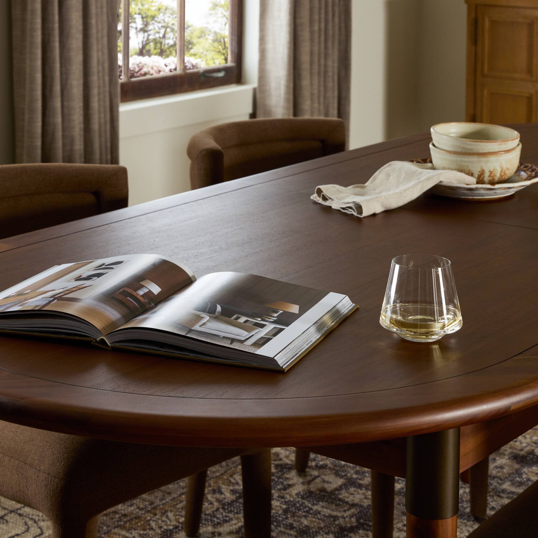 Harper Oval Extension Dining Table FURNITURE - dining table Four Hands