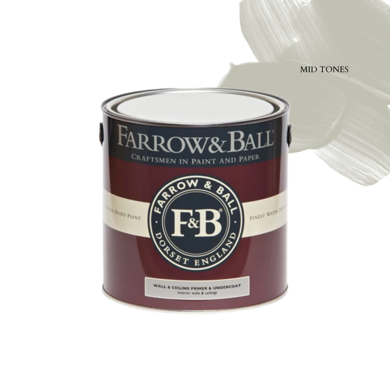Farrow & Ball Wall/Ceiling Primer and Undercoat - Mid Tones PAINT - Farrow & Ball Farrow & Ball