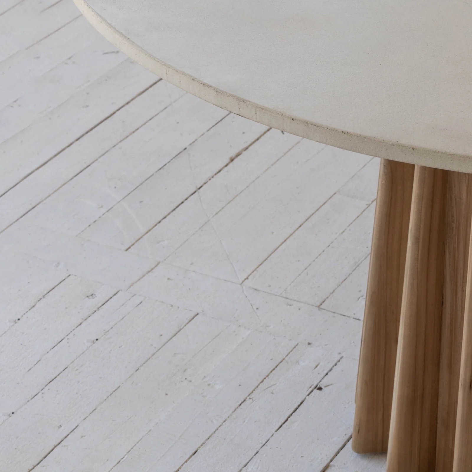 FLOOR MODEL - Sally Dining Table - Concrete Wash Top FURNITURE - floor model LH IMPORTS