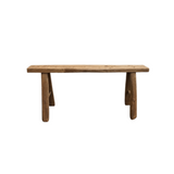 Alic Vintage Elm Wood Bench - Natural 0-VINTAGE-bench Hauer Market