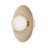 Omara Organic Ceramic Sconce LIGHTING - sconce Four Hands