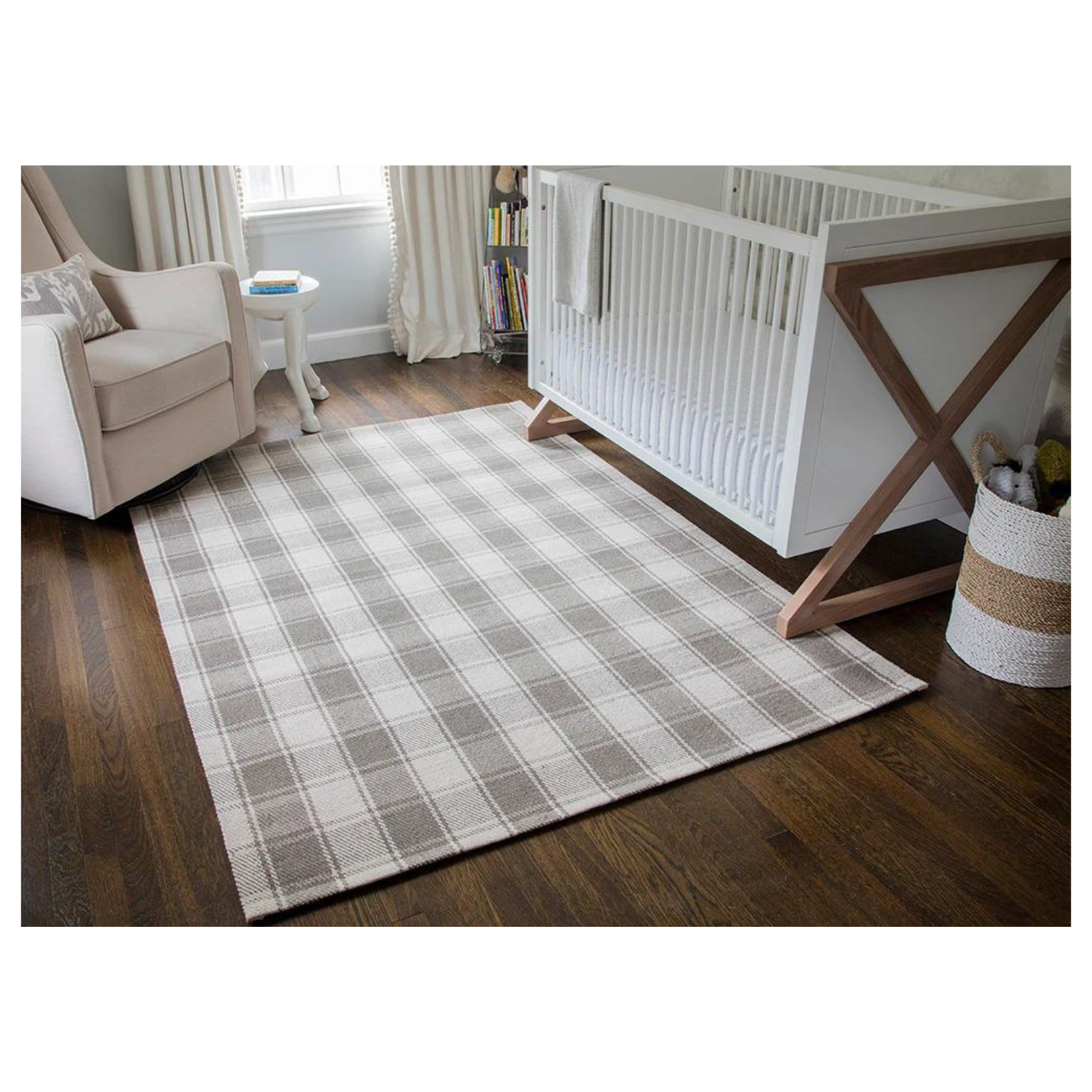 Marlby Tartan Grey Rug 0-rugs-wool Momeni