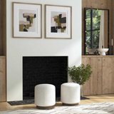 FLOOR MODEL - Aviana Ottoman - Grey - set of 2 FURNITURE - floor model Uttermost