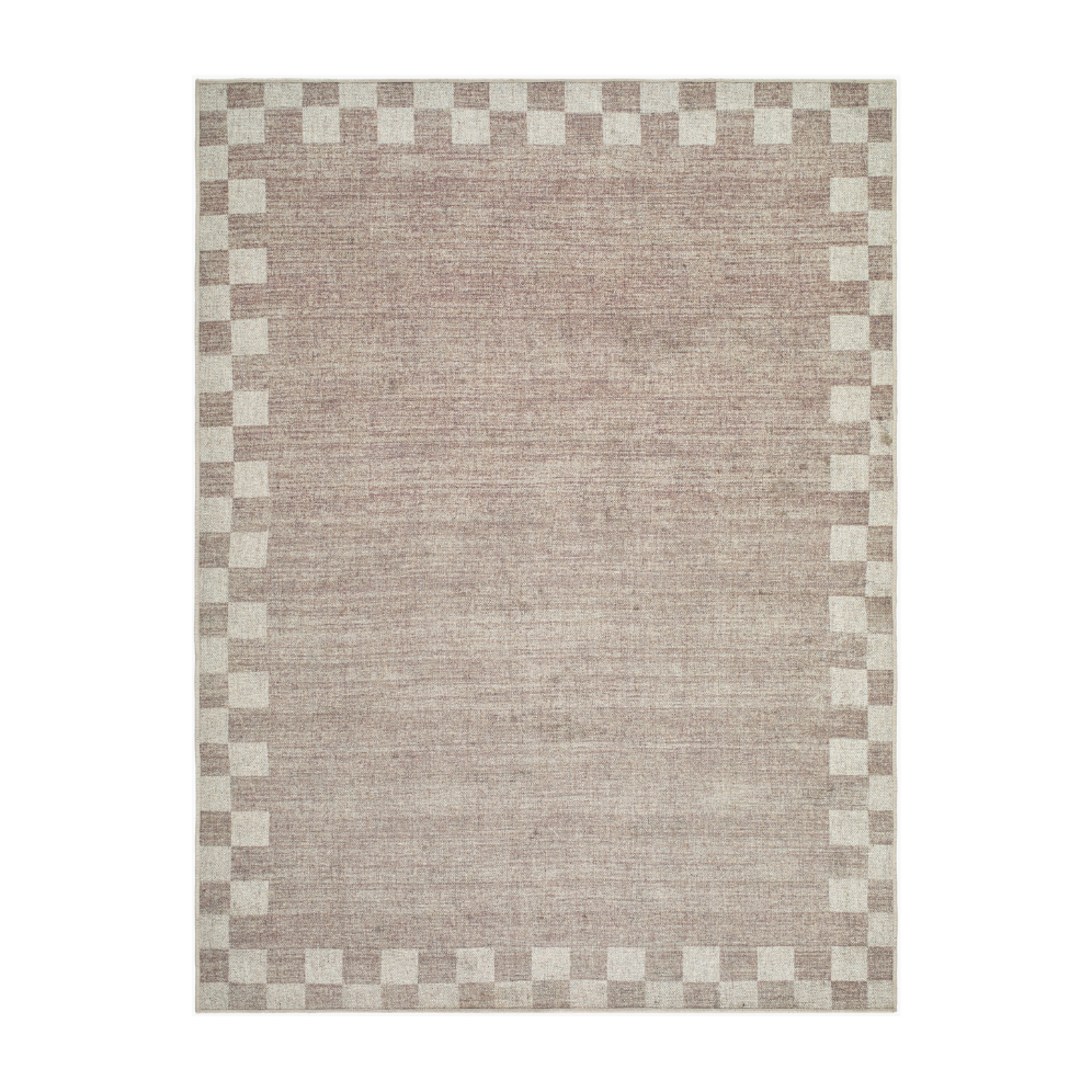 Jude Checkered Border Washable Rug RUGS - washable Surya