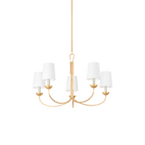 Montpelier Chandelier - Small LIGHTING - chandelier Hudson Valley Lighting Vintage Gold Leaf