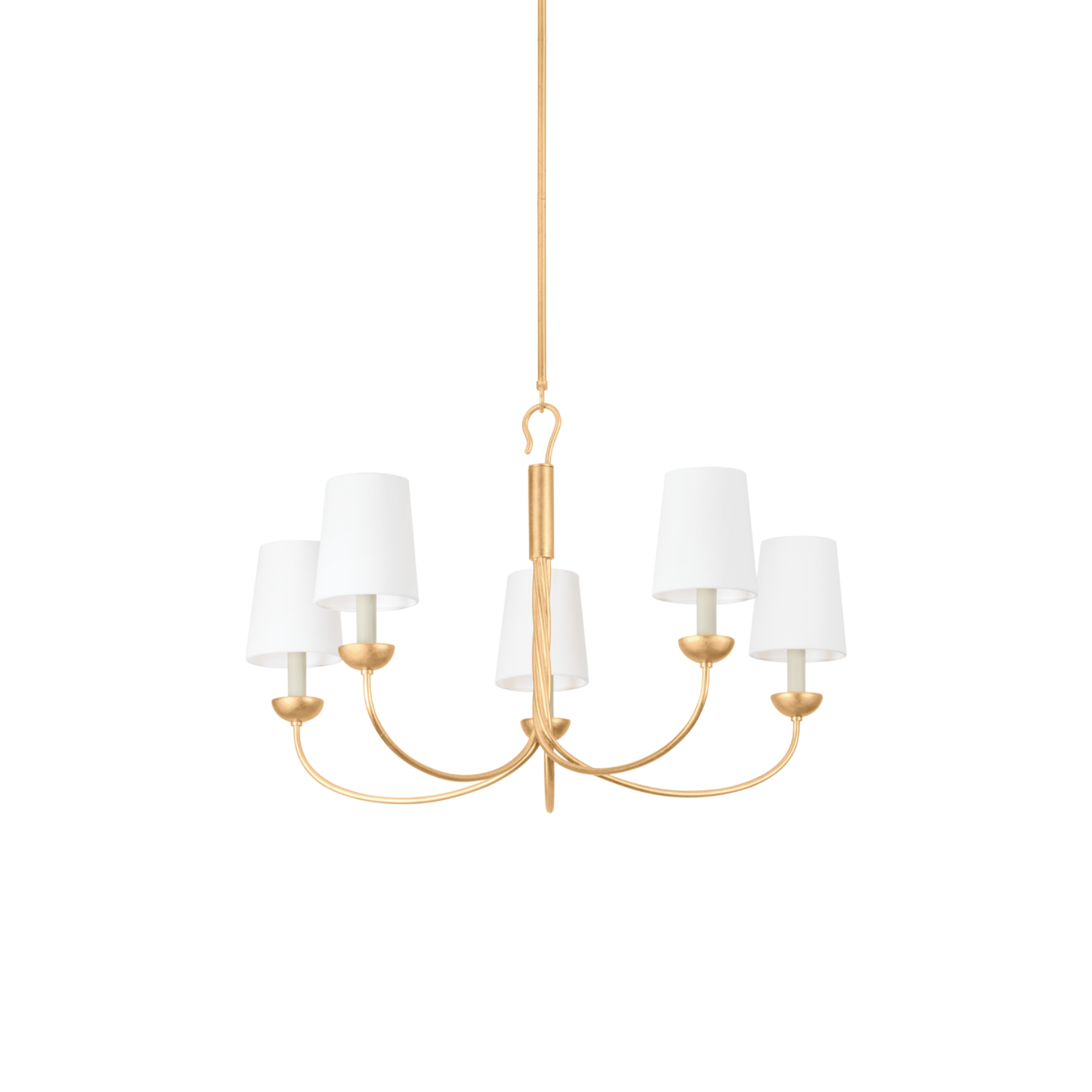 Montpelier Chandelier - Small LIGHTING - chandelier Hudson Valley Lighting Vintage Gold Leaf