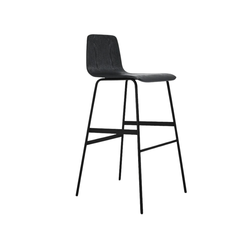 Gus* Modern Lecture Bar Stool Wood 12 - a - FURNITURE - bar/counter stool Gus Black Ash