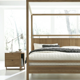 Folke Upholstered Canopy Bed - Boxter Grey 13 - FURNITURE - bed West Bros Furniture