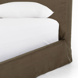 Dafne Slipcover Bed FURNITURE - bed Four Hands