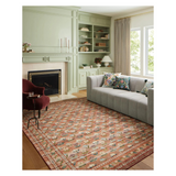 Rifle Paper Co. x Loloi Courtyard Hadley Terracotta Rug 3-patterned rugs Loloi